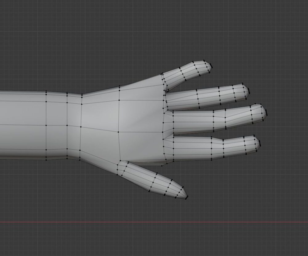 A 3D model of a woman